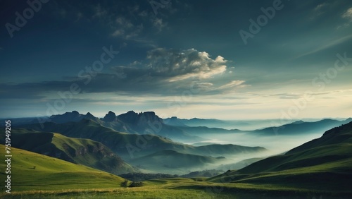 Amazing view to stunning landscape background © Damian Sobczyk