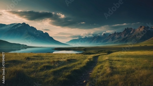 Amazing view to stunning landscape background © Damian Sobczyk