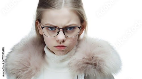 Incensed Girl from Russia on a transparent background