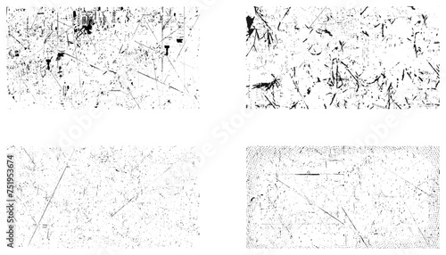 Distressed grunge texture background. Vector paint grunge texture set. 
