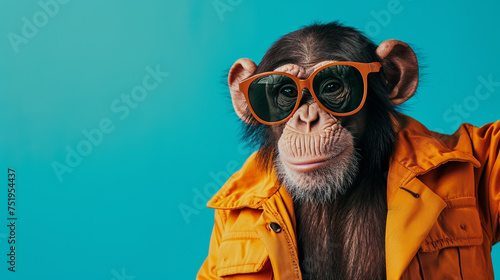 monkey  with sunglasses © Sundas