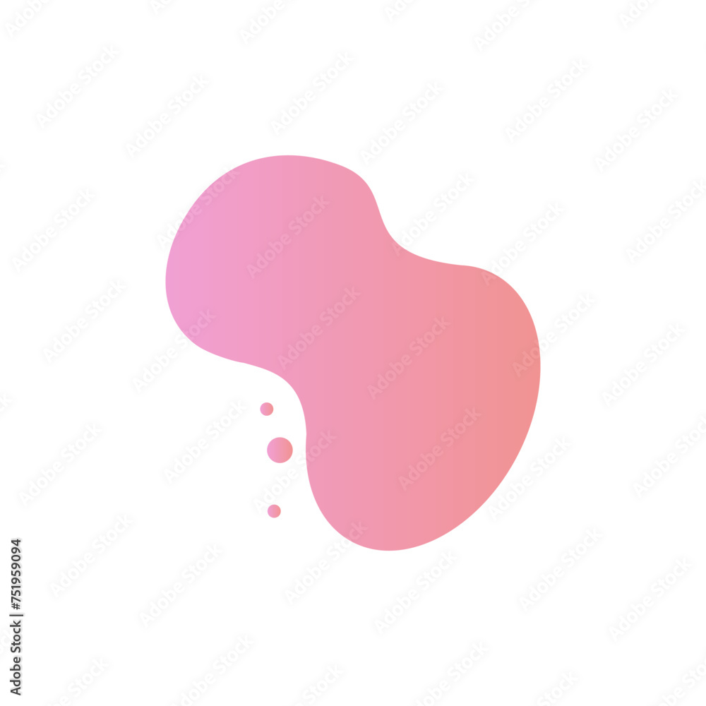 Fluid liquid abstract shape element vector design templates simple and modern