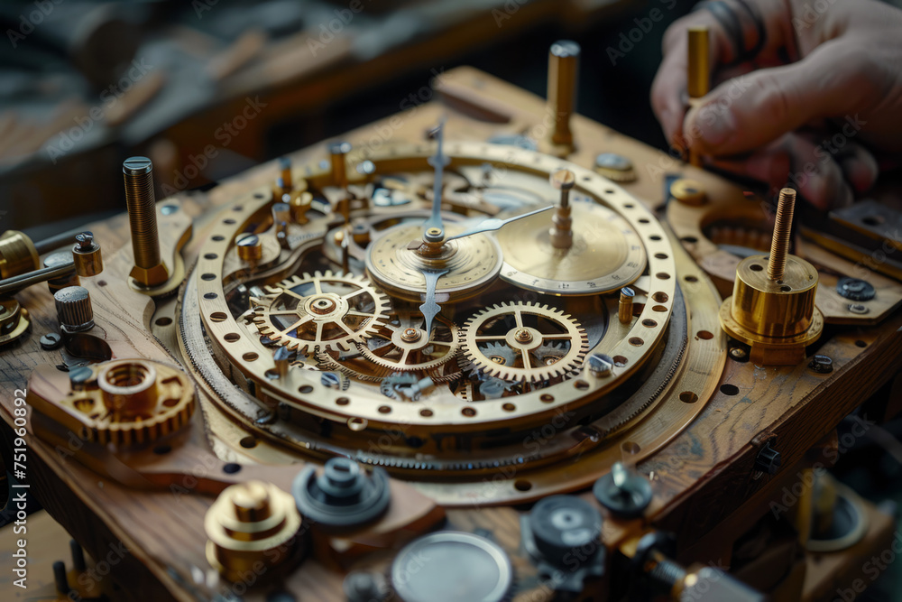 Close-up mechanical watches in the retro Close-up mechanical watches in the retro