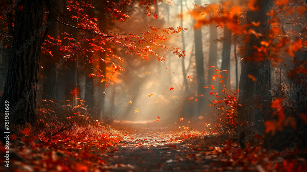 Autumn in the forest Autumn in the forest