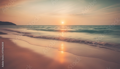  Tranquil seaside sunset, perfect for relaxation © vivekFx