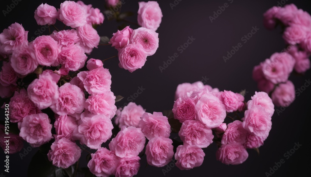 Fototapeta premium Elegance in bloom - A bouquet of soft pink roses