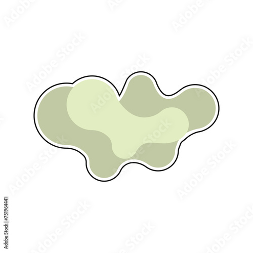 Fluid liquid abstract shape element vector design templates simple and modern
