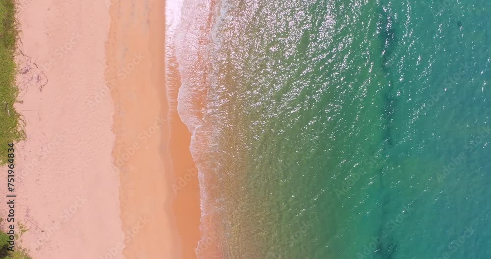 Amazing sea beach with ocean wave foams.Beautiful nature beach sand sea surface,Wide angle lens Amazing sea beach with ocean wave foams.Beautiful nature beach sand sea surface,Wide angle lens