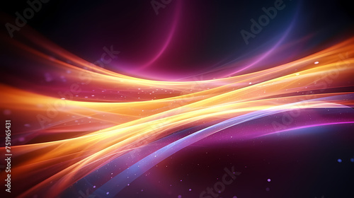 Abstract lines background with glow effect, flare light background