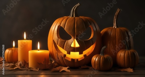  Autumn's glow - Pumpkin carving and candlelit warmth