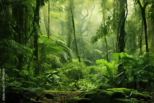 Wallpaper Mural Background of tropical forest Torontodigital.ca