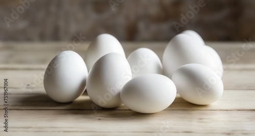  Elegant simplicity - A collection of pristine white eggs