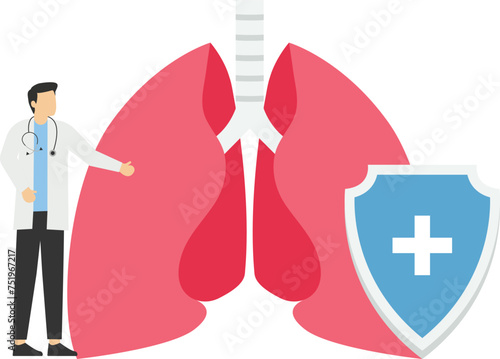 Health and medicine.Protect lungs.lungs disease.


