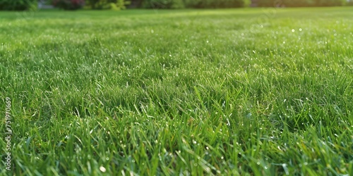 Morning Dew on Vibrant Grass