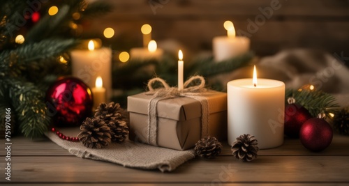  Cozy Christmas - Warm Glow of Candles and Festive Decor