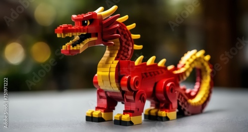  Dragon-like LEGO creation, ready for adventure!