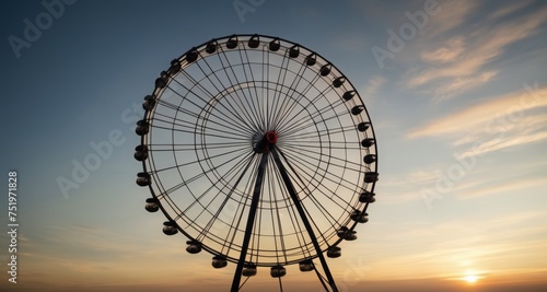  The sun sets on a day of fun at the carnival