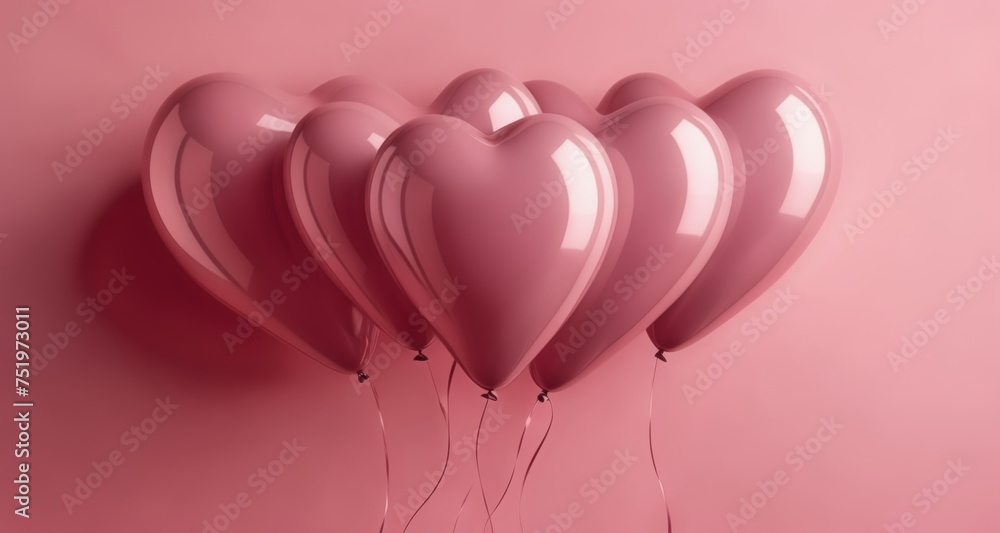  Elevate your celebration with a bouquet of heart-shaped balloons!