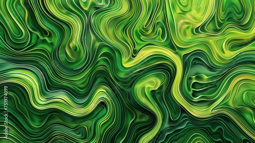 abstract organic green lines as wallpaper background illustration