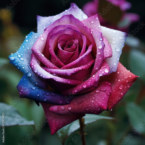 Bicolored Rose flower