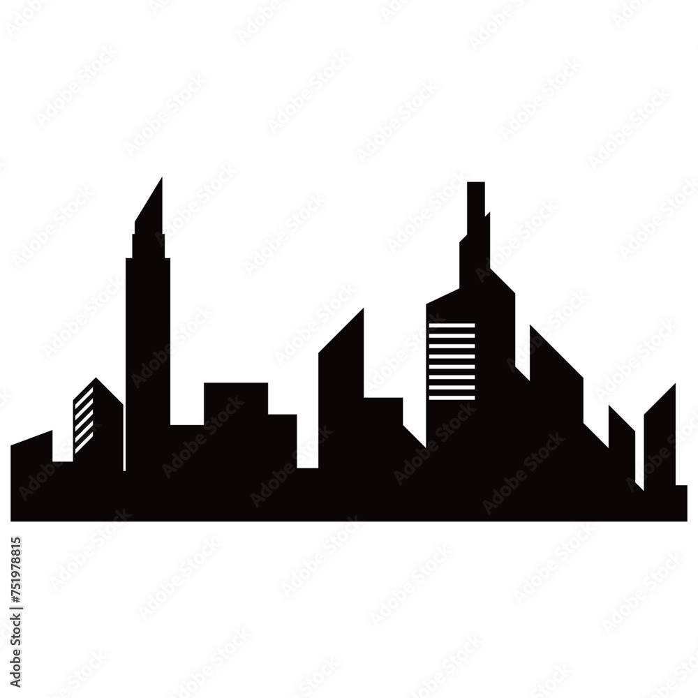 Obraz premium City Silhouette Element