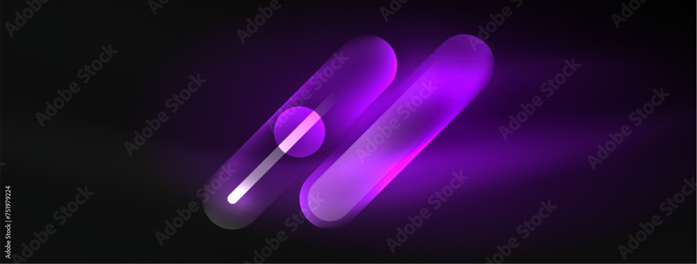Abstract design pulsates with neon glowing light effects, casting an entrancing glow in the darkness, captivating the eye with its vibrant energy. Glass circles neon glowing light effects Abstract design pulsates with neon glowing light effects, casting an entrancing glow in the darkness, captivating the eye with its vibrant energy. Glass circles neon glowing light effects