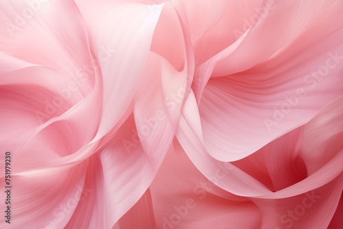 Floral-inspired pink spiral background, with petals swirling in an elegant and harmonious dance, Generative AI