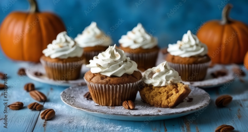 Autumn delight - Pumpkin cupcakes with a twist! Autumn delight - Pumpkin cupcakes with a twist!