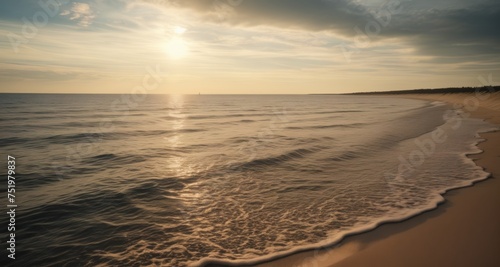  Sunset serenity on the shore