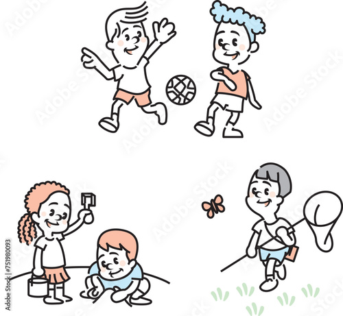 Illustration of playing