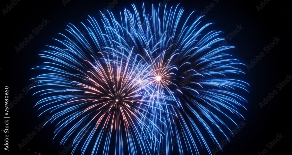 Spectacular fireworks display against the night sky Spectacular fireworks display against the night sky