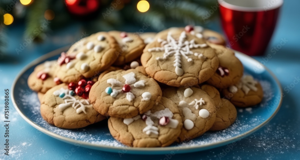  Sweet Christmas cheer with festive sugar cookies!