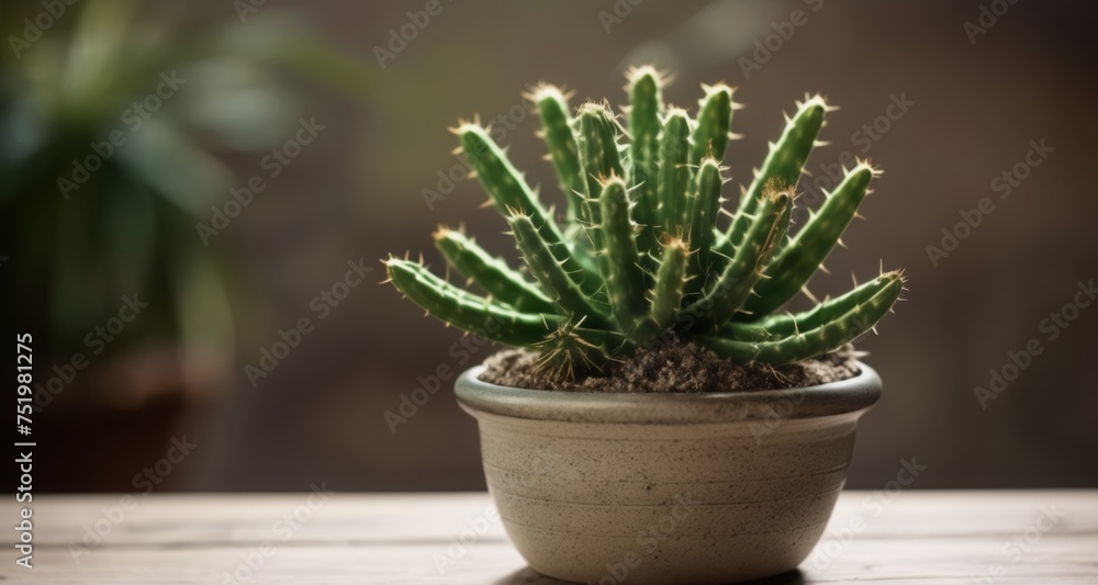 Blooming succulent in a pot, a symbol of resilience and growth Blooming succulent in a pot, a symbol of resilience and growth