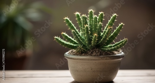  Blooming succulent in a pot, a symbol of resilience and growth