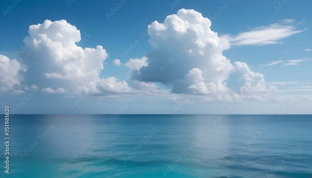 A large body of water with clouds in the sky calm ocean landscape A large body of water with clouds in the sky calm ocean landscape