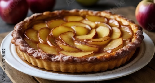  Delicious apple tart, ready to be savored!