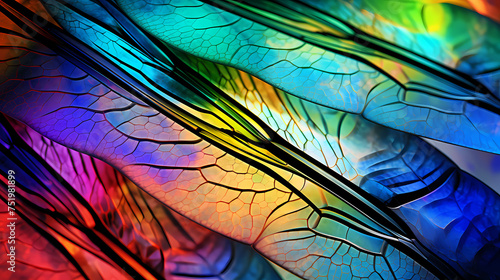 Psychedelic dragonfly wings © xuan
