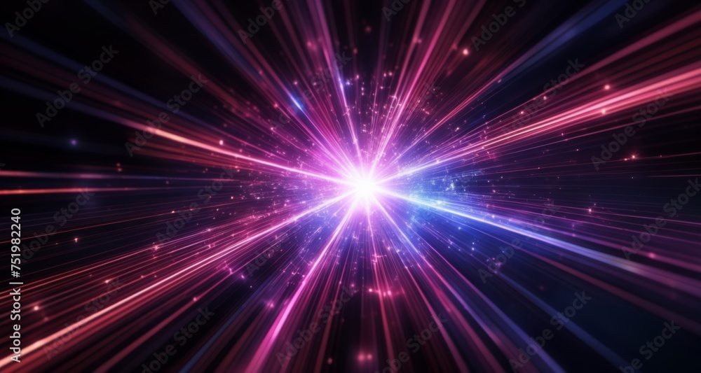 Explosive energy burst in cosmic space Explosive energy burst in cosmic space