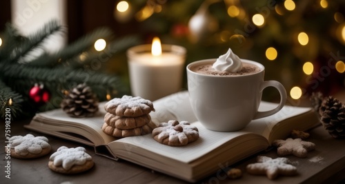  Cozy Christmas - Warm drink, sweet treats, and a good read