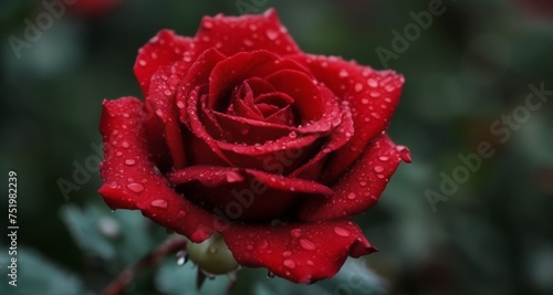  Raindrops on a rose, a symbol of love's purest form