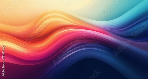  Vibrant abstract waves in motion