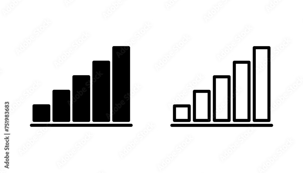 Growing graph Icon set. Chart icon. diagram icon Growing graph Icon set. Chart icon. diagram icon