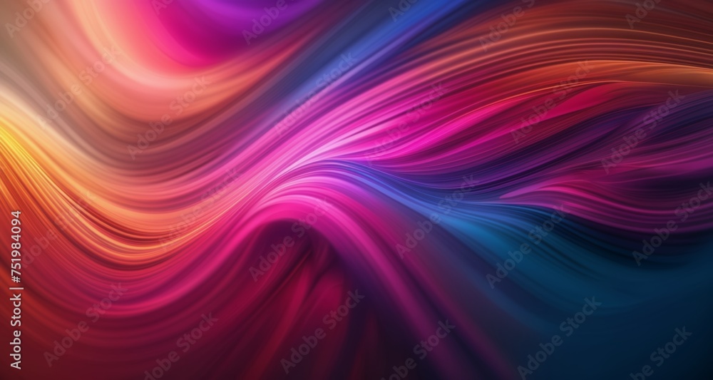 Vibrant abstract waves of color Vibrant abstract waves of color