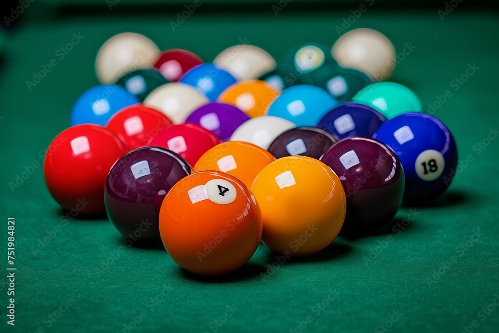 Studio shot photo of surface billiard balls Studio shot photo of surface billiard balls