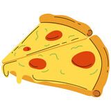 Handdrawn Pizza Illustration
