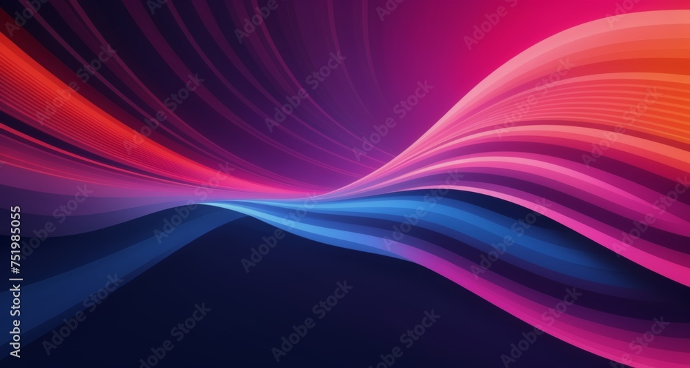 Vibrant abstract wave design Vibrant abstract wave design