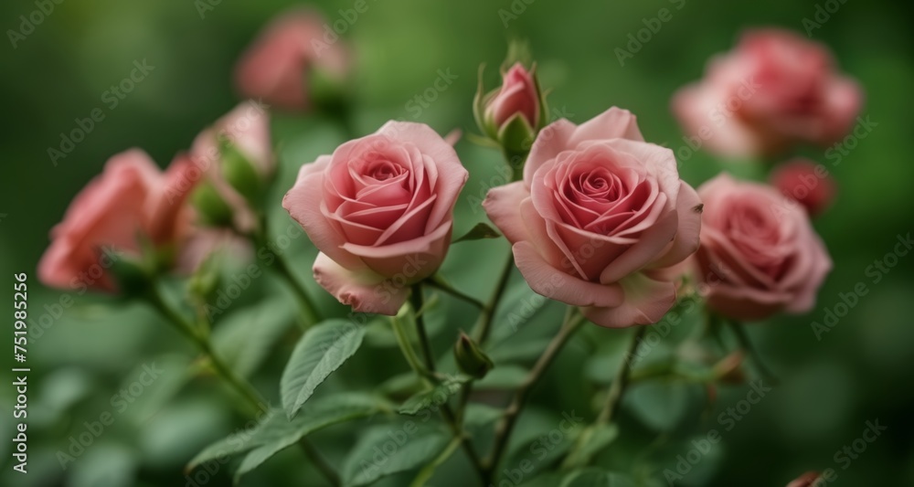  Blooming beauty - A bouquet of soft pink roses