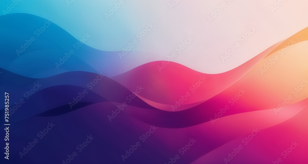 Vibrant waves of color, a digital abstract dream Vibrant waves of color, a digital abstract dream