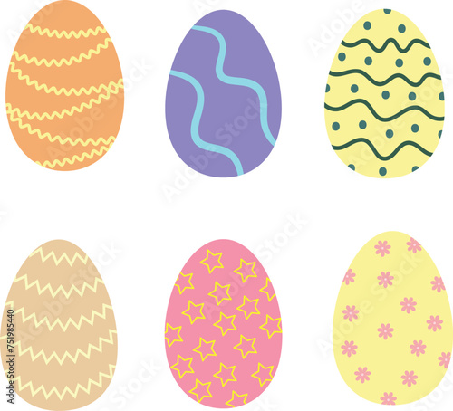 Easter Eggs : Hand-Drawn Vector Illustration
