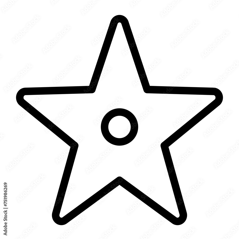 This is the Star icon from the Holidays icon collection with an Outline style This is the Star icon from the Holidays icon collection with an Outline style